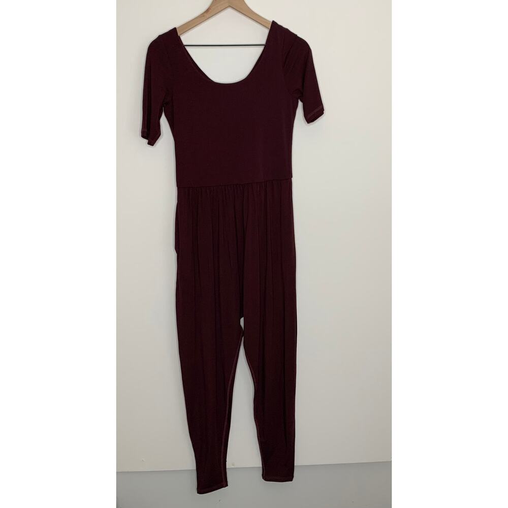 Imbodhi Sleeved Bōdhi Jumper Burgundy Womens XL - Picture 2 of 16